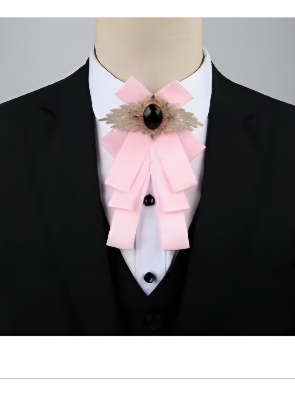 NEW Men PINK Retro style bow tie British